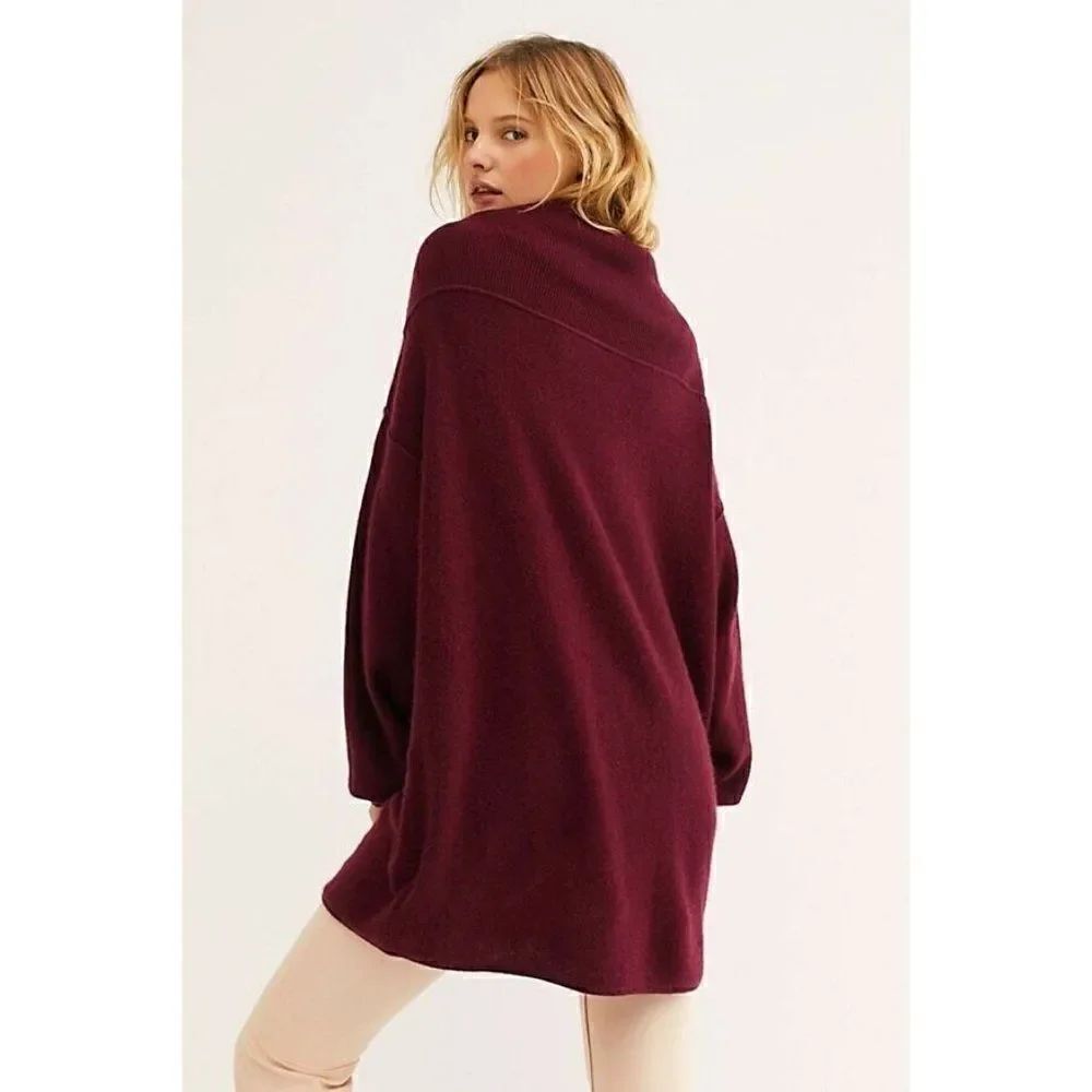 NEW FREE PEOPLE Sz XS SOFT GAZE CASHMERE TUNIC SWEATER MINI DRESS